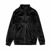 Black Velour Zip Up Jacket