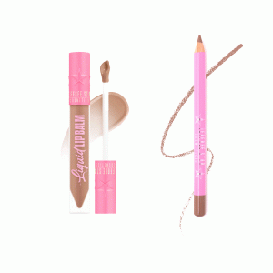 Customizable Velour Lip Liner & Liquid Lip Balm Duo